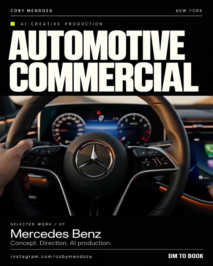 Mercedes Benz automotive commercial sample