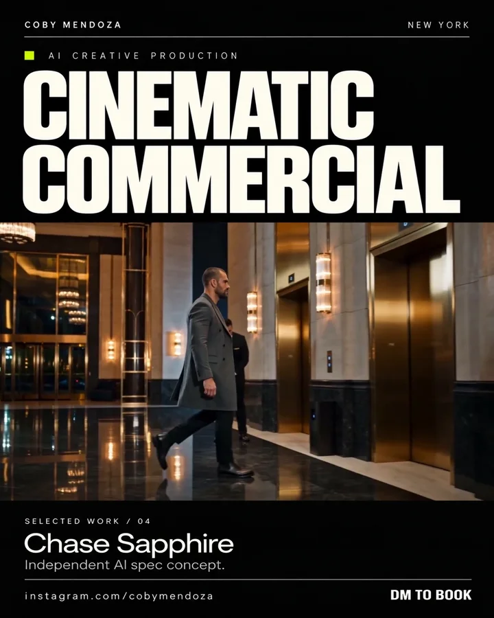 Chase Sapphire cinematic commercial sample